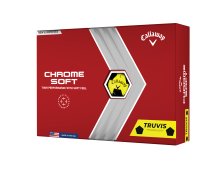 Callaway Chrome Soft Truvis 22 golfové míče - žluté 12 ks