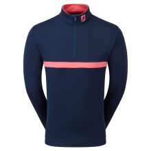 FootJoy Inset Stripe Chill-Out pánská golfová mikina, tmavě modrá, vel. L