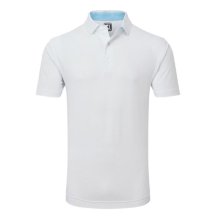 FootJoy Stretch Lisle Dot Print pánské triko, bílé