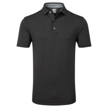 FootJoy Stretch Lisle Dot Print pánské triko, černé