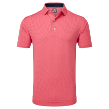 FootJoy Stretch Lisle Dot Print pánské triko, korálové