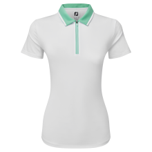 FootJoy Colour Block Lisle dámské golfové triko, bílé