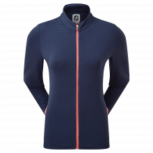 FootJoy Full-Zip Lightweight Jersey Tonal Stripe dámská mikina, tmavě modrá