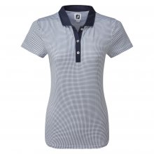 FootJoy Lisle dámské golfové triko, tmavě modré/bílé, vel. XS DOPRODEJ