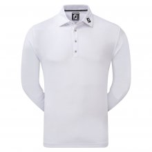 FootJoy Thermocool Self Collar pánské triko s dlouhým rukávem, bílé