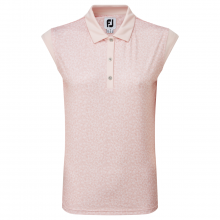 FootJoy Print Interlock dámské golfové triko, světle růžové, vel. S DOPRODEJ