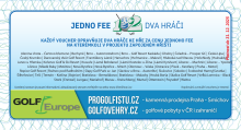 1 fee = 2 hráči - 6 kuponů 2025