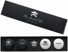 Volvik Vivid Skull dárková sada golfových míčů