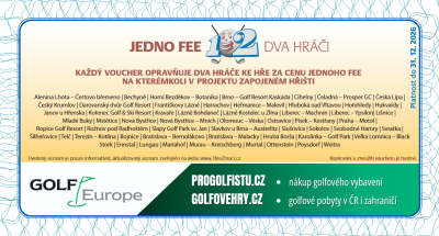 1 fee = 2 hráči - 12 kuponů 2026