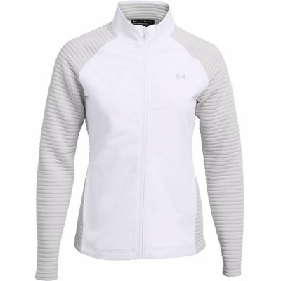 Under Armour Storm Evo Daytona FZ dámská golfová mikina, bílá/světle šedá
