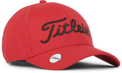 Titleist Players Performance Ball Marker golfová čepice, červená/černá
