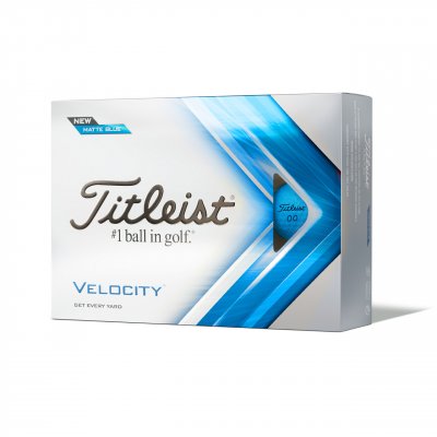 Titleist Velocity 2022 golfové míče - modré matné 12 ks 