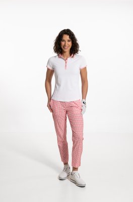 FootJoy dámský letní golfový outfit, červený/bílý