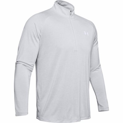 Under Armour Tech 2.0 1/2 Zip pánské triko s dlouhým rukávem, světle šedé