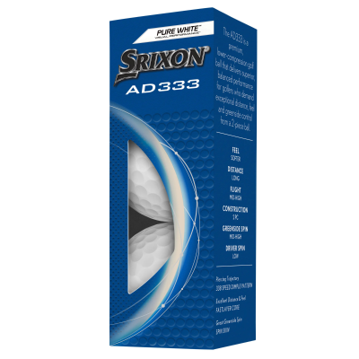 Srixon AD333 golfové míče - bílé 3 ks