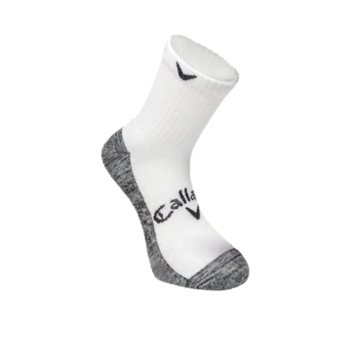 Callaway Tour Opti-Dri Mid pánské golfové ponožky, bílé/šedé, vel. L/XL