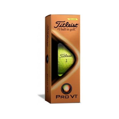 Titleist PRO V1 2021 golfové míče - žluté 3 ks