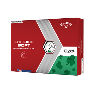 Callaway Chrome Soft Truvis Shamrock 22 golfové míče - bílé 12 ks