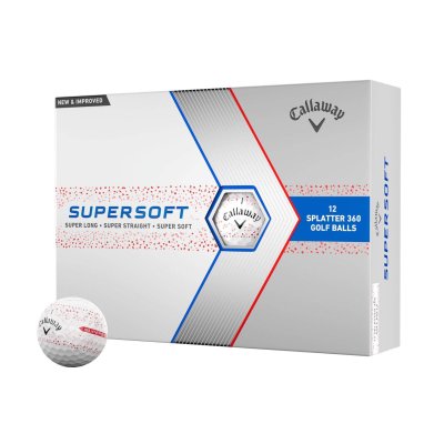 Supersoft Splatter 360 Red golfové míče - bílé 12 ks