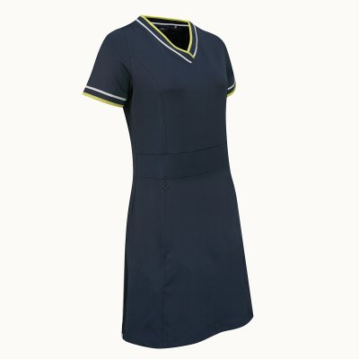 Callaway V-Neck Colorblock dámské golfové šaty, tmavě modré