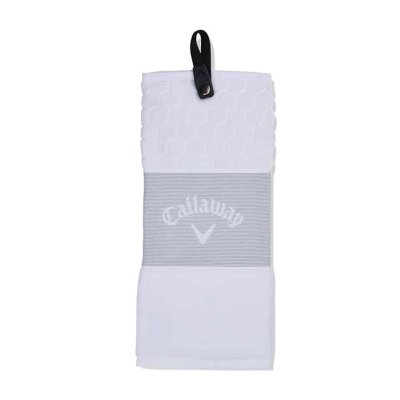 Callaway Tri-Fold 23 golfový ručník, bílý