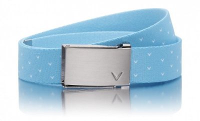 Callaway V Print Reversible dámský golfový pásek, tyrkysový DOPRODEJ