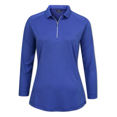 Callaway Shadow Stripe dámské golfové triko s 3/4 rukávem, modré DOPRODEJ