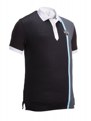 Callaway Bold Linear Print pánské golfové triko, černé, vel. S DOPRODEJ