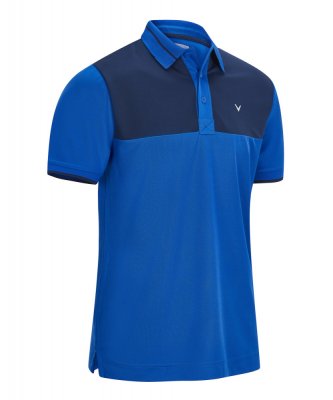 Callaway Colour Block pánské golfové triko, modré, vel. M DOPRODEJ