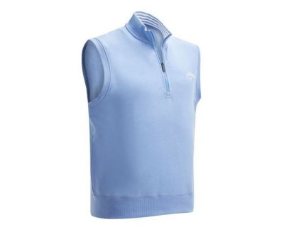 Callaway French Terry 1/4 Zip pánská golfová vesta, světle modrá, vel. XXL DOPRODEJ