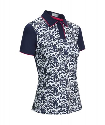 Callaway Floral dámské golfové triko, tmavě modré, vel. S DOPRODEJ