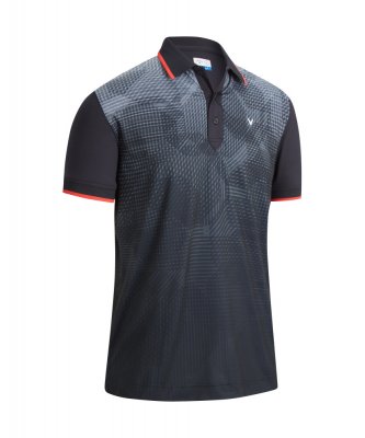 Callaway Gradient Printed pánské golfové triko, černé, vel. XS DOPRODEJ
