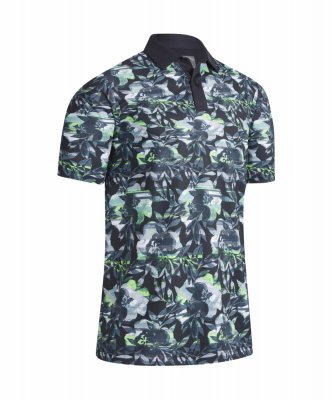 Callaway Structural Printed Floral pánské golfové triko, černé DOPRODEJ