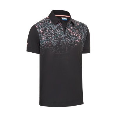 Callaway Splatter Paint Ombre pánské golfové triko, černé, vel. L DOPRODEJ