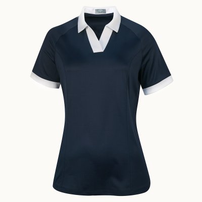 Callaway V-Placket Colourblock dámské golfové triko, tmavě modré