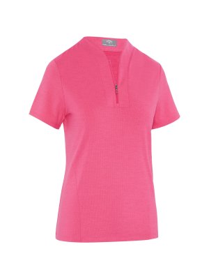 Callaway Tonal Heather dámské golfové triko, růžové