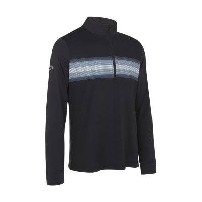 Callaway Energy Stripe Print pánská golfová mikina, černá