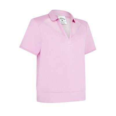 Callaway Waist Length Mesh Detail dámské golfové triko, orchidejové