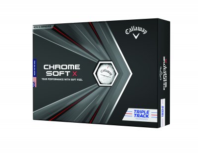 Callaway Chrome Soft X Triple Track 22 golfové míče - bílé 12 ks