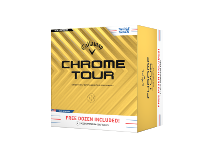 Callaway Chrome Tour Triple Track 24 golfové míče - bílé 48 ks (3 + 1 ZDARMA)