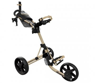 Clicgear M4 golfový vozík, army hnědá + černá kola