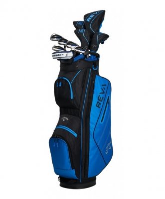 Callaway REVA 11pc kompletní dámský golfový set, modro/černý, pravý