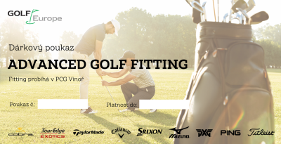 Dárkový poukaz ADVANCED GOLF FITTING