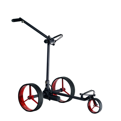 Davies Caddy SMART Black Matt, červená kola, baterie 9 Ah, až 27 jamek