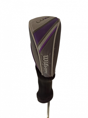 Wilson Staff Luxe Headcover na dřevo č. 5 - bílo-fialovo-šedý