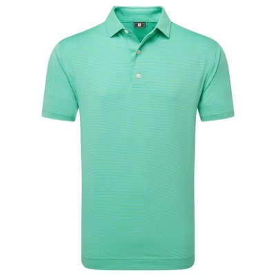 FootJoy Micro Feeder Stripe Lisle pánské triko, zelené