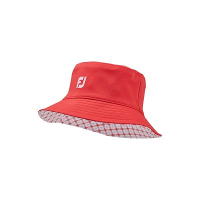 FootJoy dámský oboustranný klobouk, červený