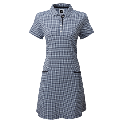 Footjoy dámské golfové šaty, bílé/tmavě modré