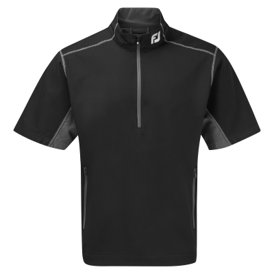 FootJoy Half-Zip S/S Windshirt pánská bunda s krátkým rukávem, černá