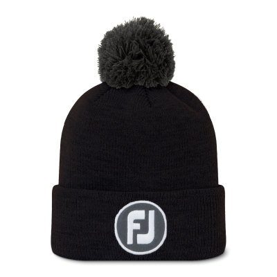 FootJoy Solid Pom Pom zimní čepice, černá